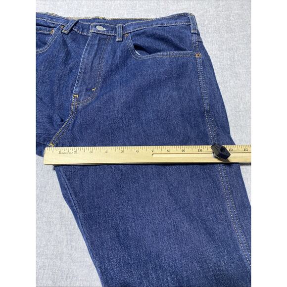 Levis Western Fit Jeans Tag 34x30 Actual 34x29 Blue Straight Strong Cowboy Chore - Picture 13 of 14